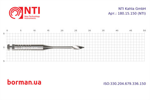 Эндодонтический инструмент, тип RA, 180.15.150, NTI, Германия Фото 1