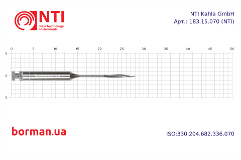 Эндодонтический инструмент, тип RA, 183.15.070, NTI, Германия Фото 1