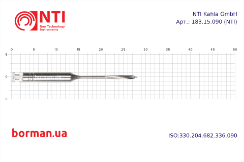 Эндодонтический инструмент, тип RA, 183.15.090, NTI, Германия Фото 1