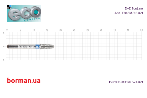Бор алмазный, тип FGS, E845M.313.021, серия EcoLine, Drendel+Zweiling, Германия Фото 1