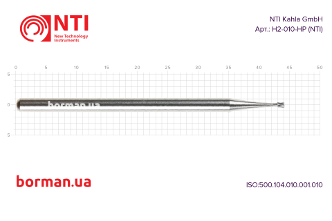 Бор твердосплавний, тип HP, H2-010-HP, NTI, Німеччина Фото 1