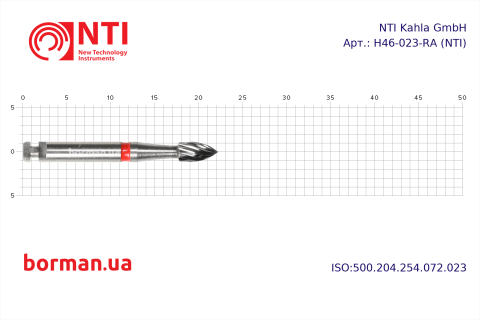Бор твердосплавный, тип RA, H46-023-RA, NTI, Германия Фото 1