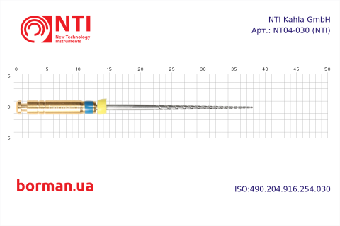 Эндодонтический инструмент, тип RA, NT04-030, NTI, Германия Фото 1
